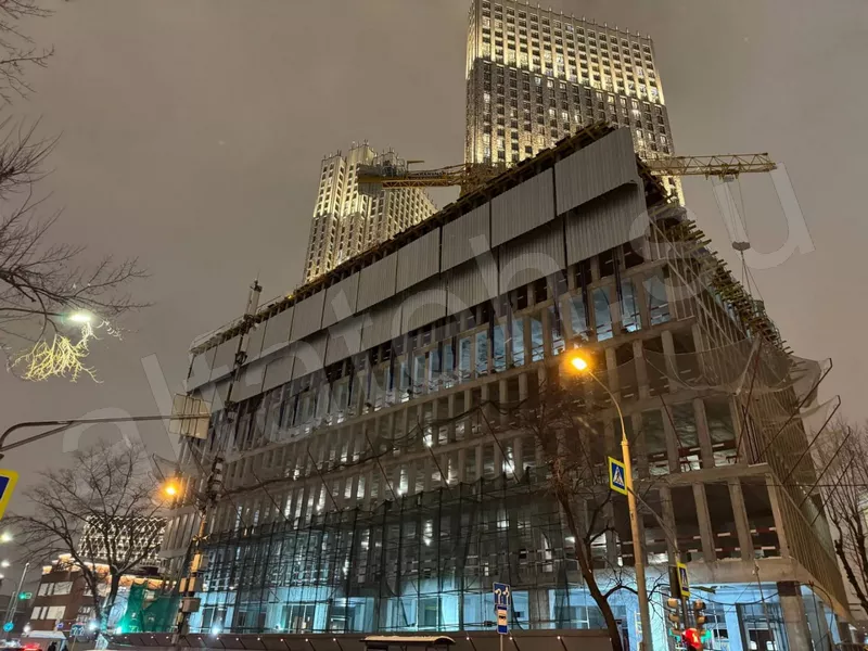 Ветрозащитные экраны для здания Москва на ул. Ходынская